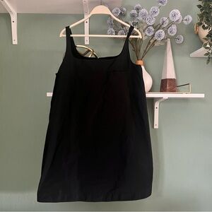 Voluminous Black A-Line Mini Dress from COS